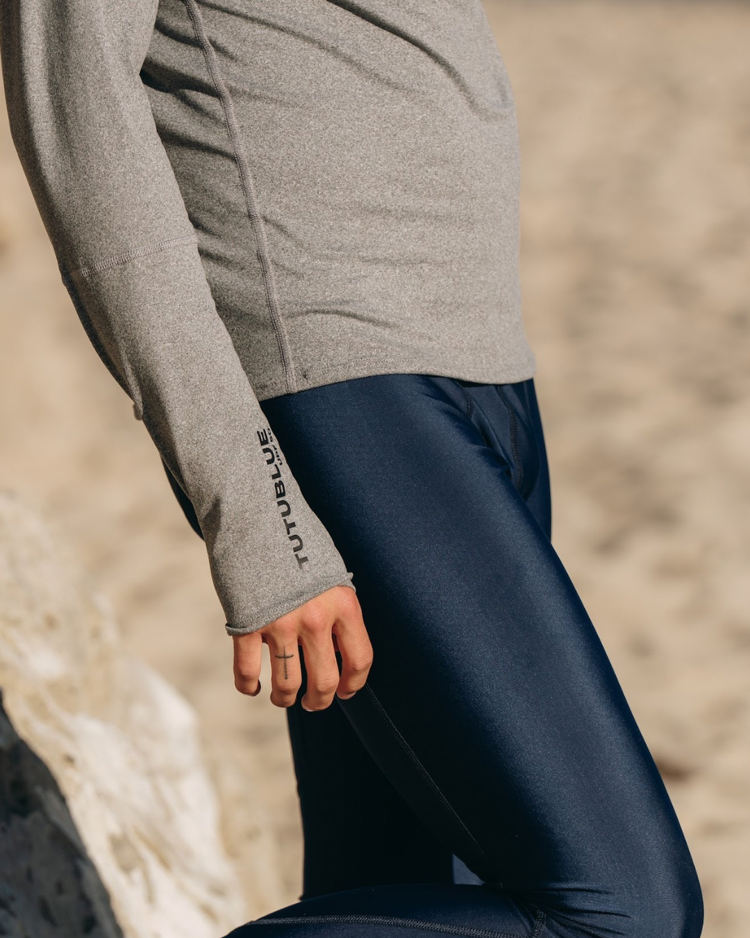 Men's Pullover Rash Guard - Charcoal (Brushed)