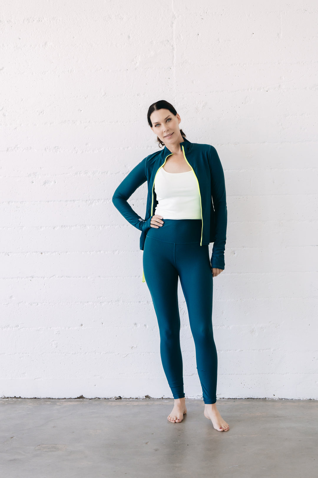 Women's UPF 50+ Sun Protective Swim Leggings - Teal