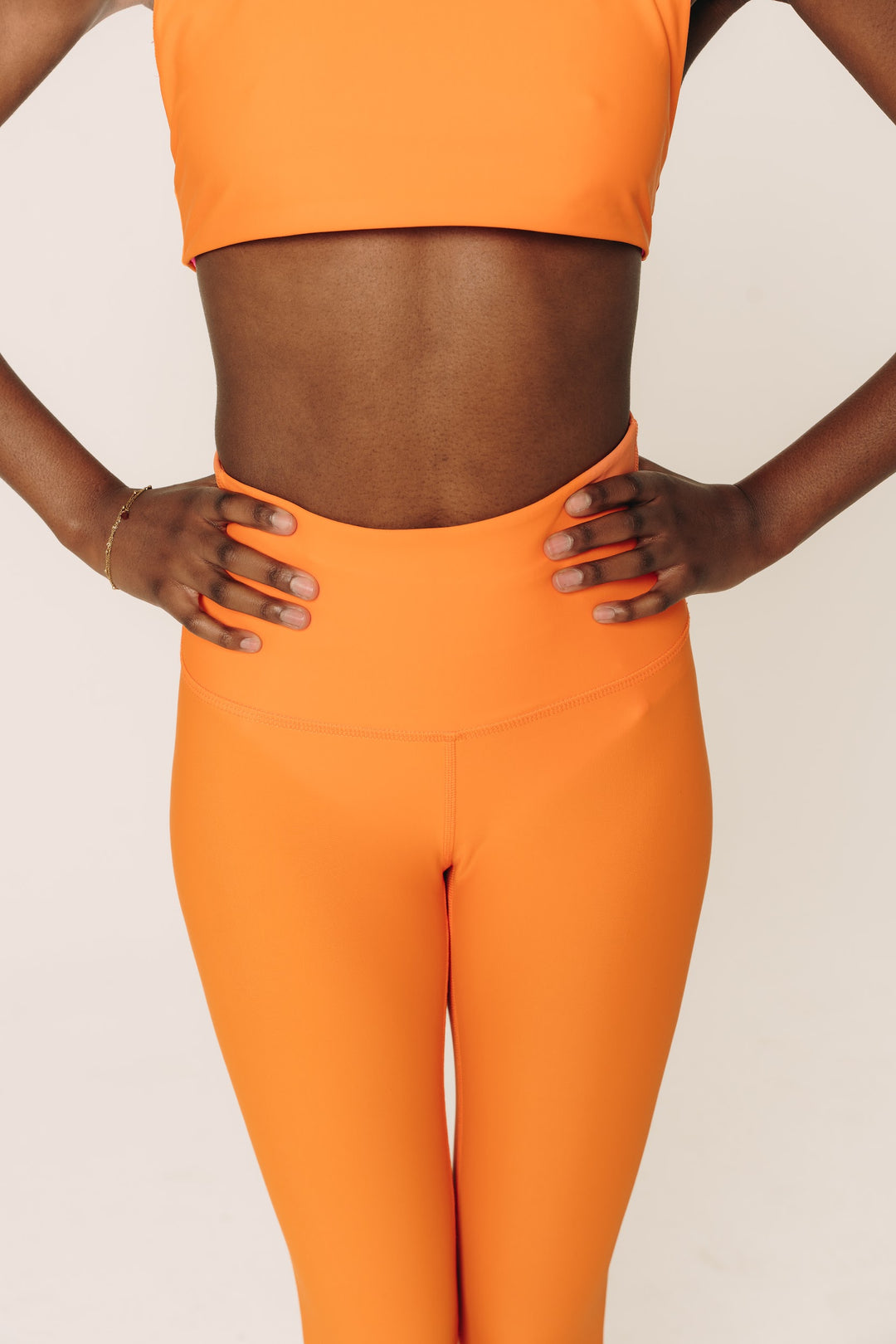 Women's UPF 50+ Sun Protective Leggings - Tangerine