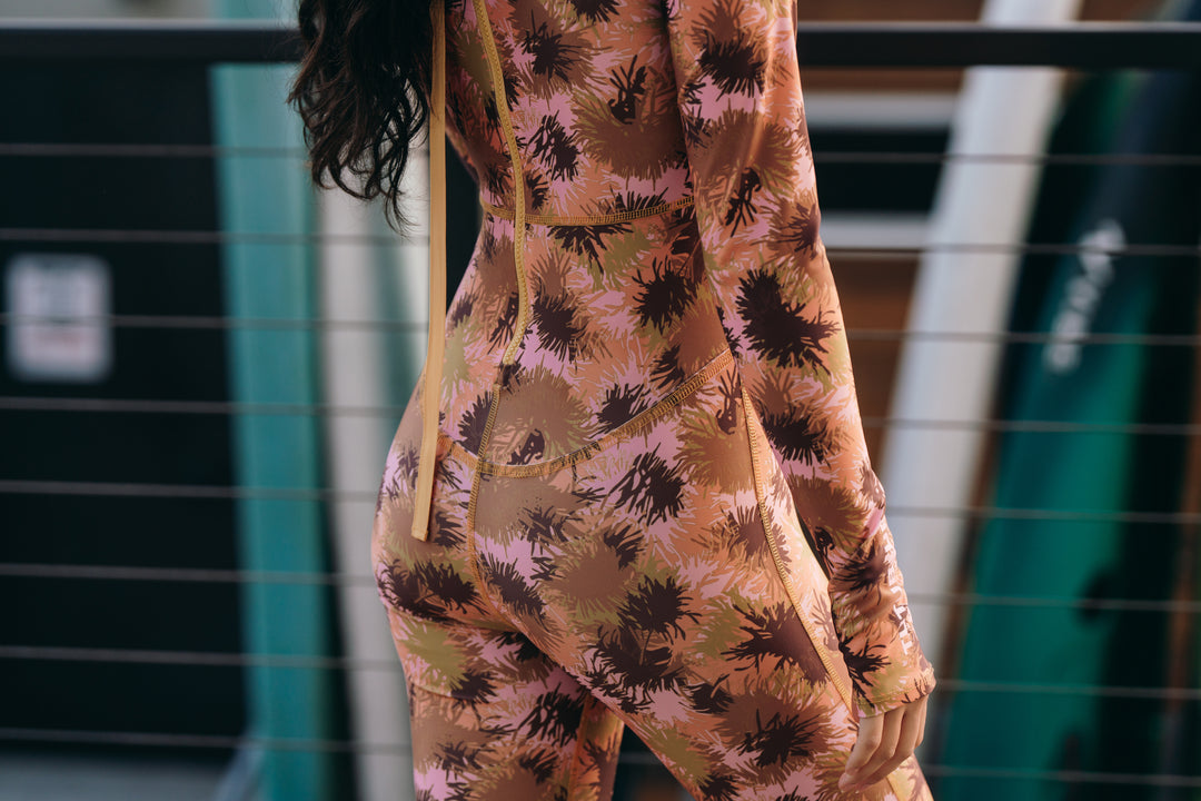 Women's "JOY" UPF 50+ Sun-protective full body swimsuit - Sea Fire