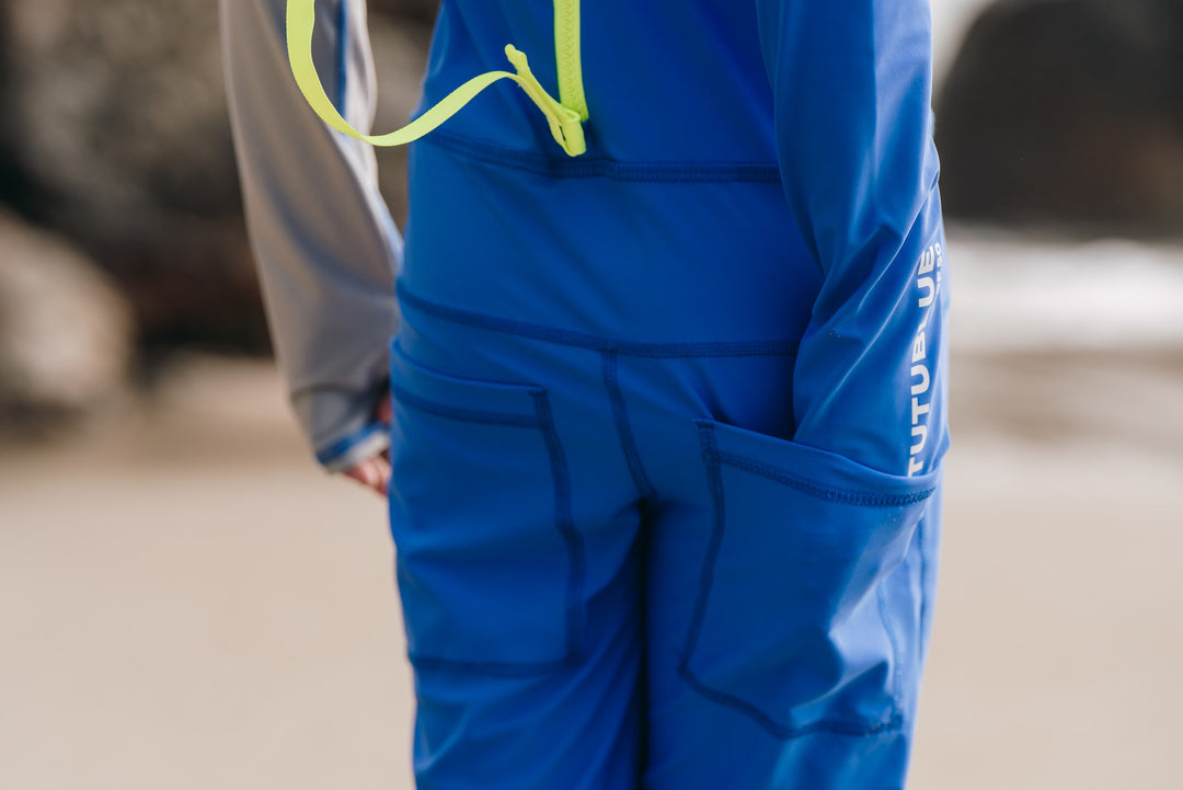 Boy's Full Body Swimsuit - UPF 50+ Sun Protective Swimwear - Blue Royal