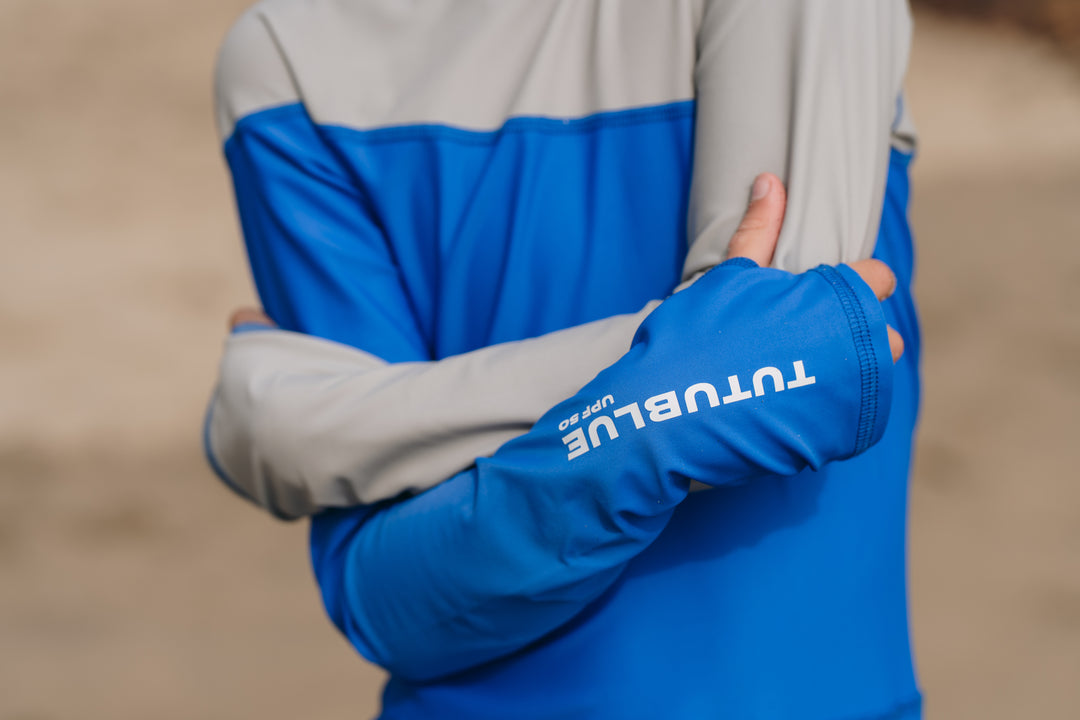 Boy's Full Body Swimsuit - UPF 50+ Sun Protective Swimwear - Blue Royal