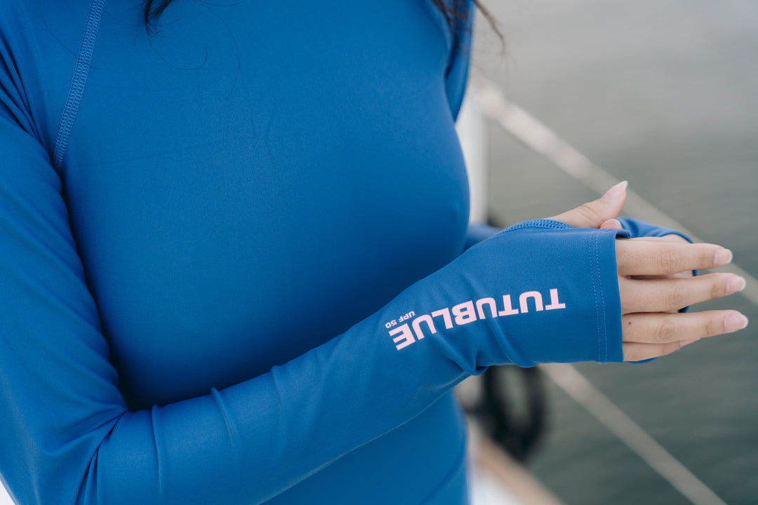 Women's "JOY" UPF 50+ Sun-protective full body swimsuit - Ocean