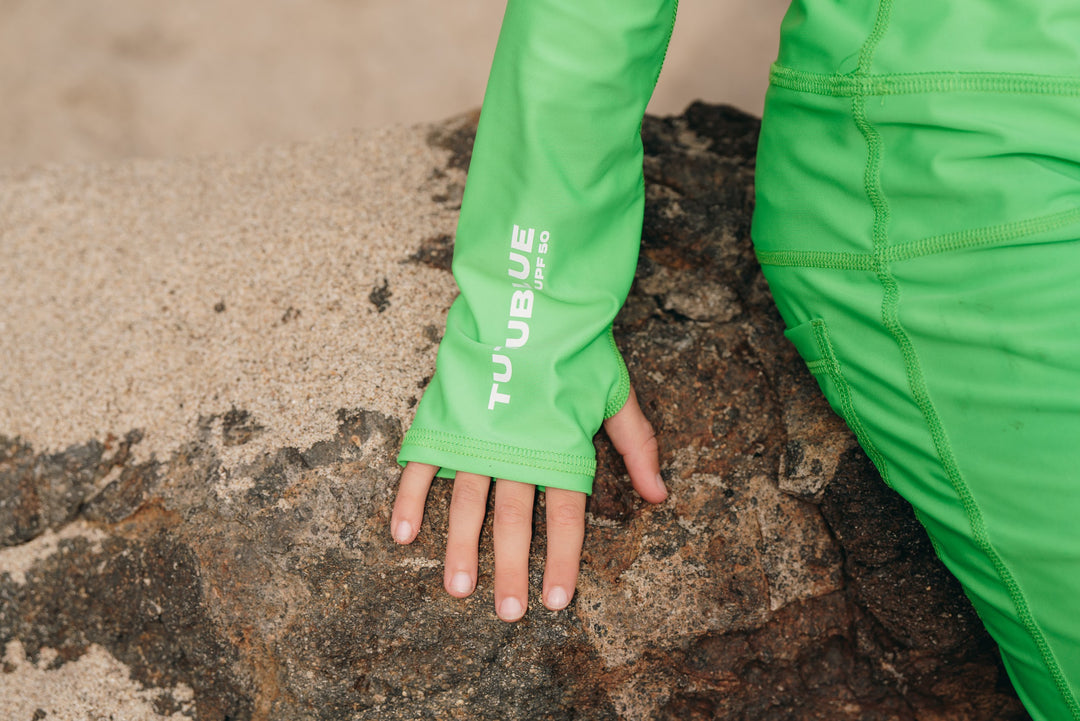 Boy's Full Body Swimsuit - UPF 50+ Sun Protective Swimwear - Kelly Green