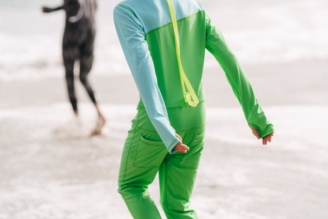 Boy's Full Body Swimsuit - UPF 50+ Sun Protective Swimwear - Kelly Green