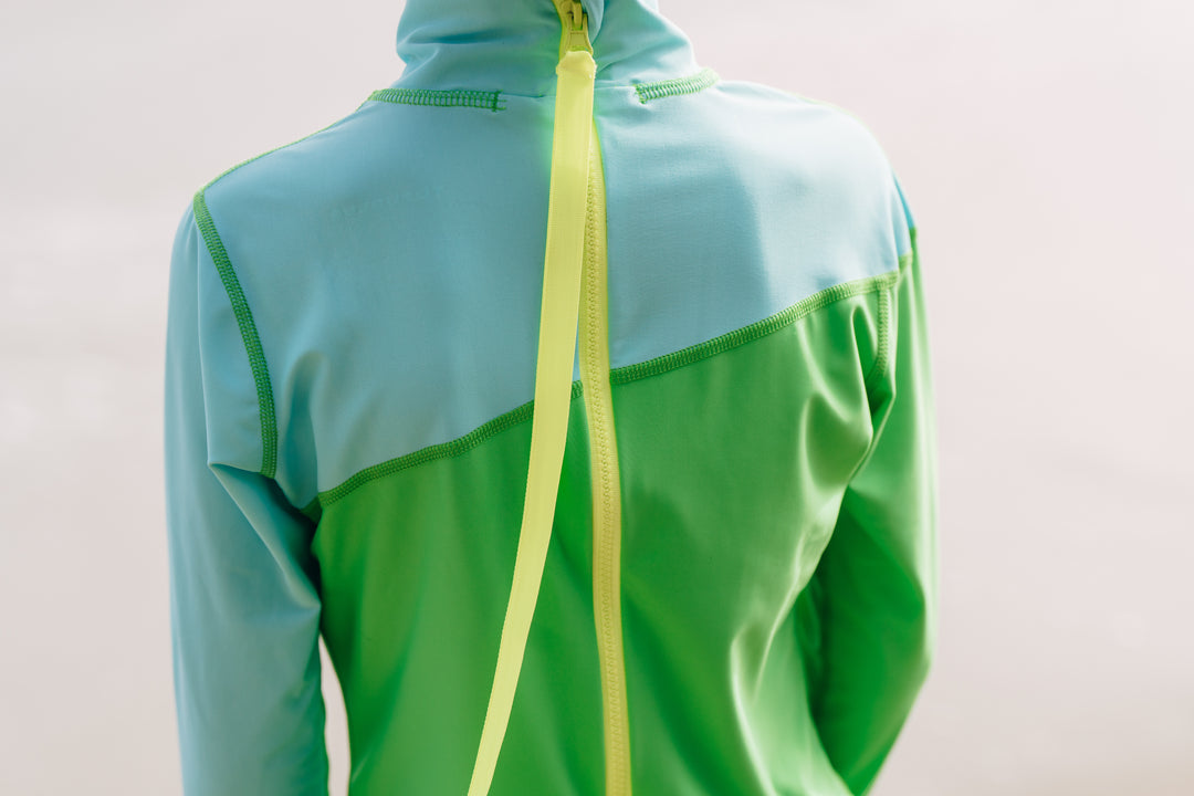 Boy's Full Body Swimsuit - UPF 50+ Sun Protective Swimwear - Kelly Green