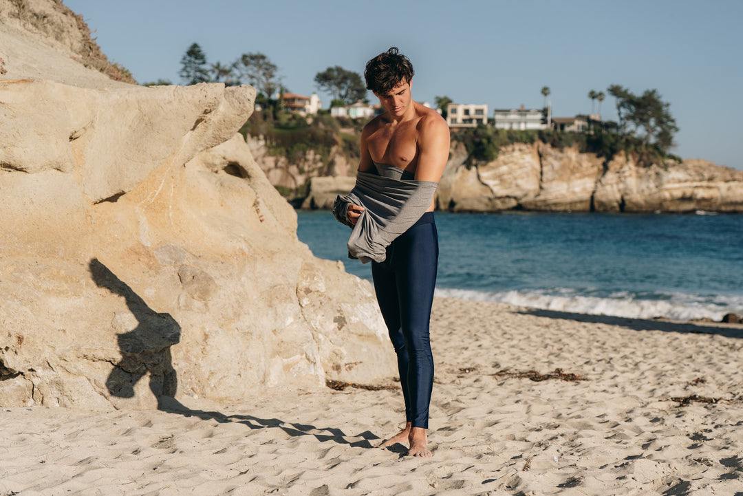 Men's Pullover Rash Guard - Charcoal (Brushed)