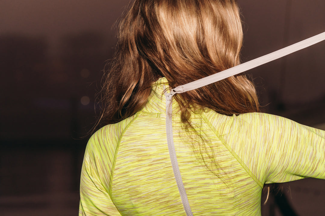 Women's "JOY" UPF 50+ Sun-protective full body swimsuit - Neon Sahara