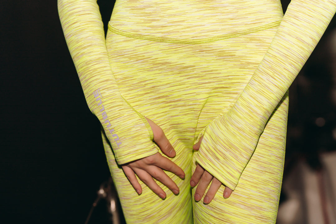 Women's "JOY" UPF 50+ Sun-protective full body swimsuit - Neon Sahara