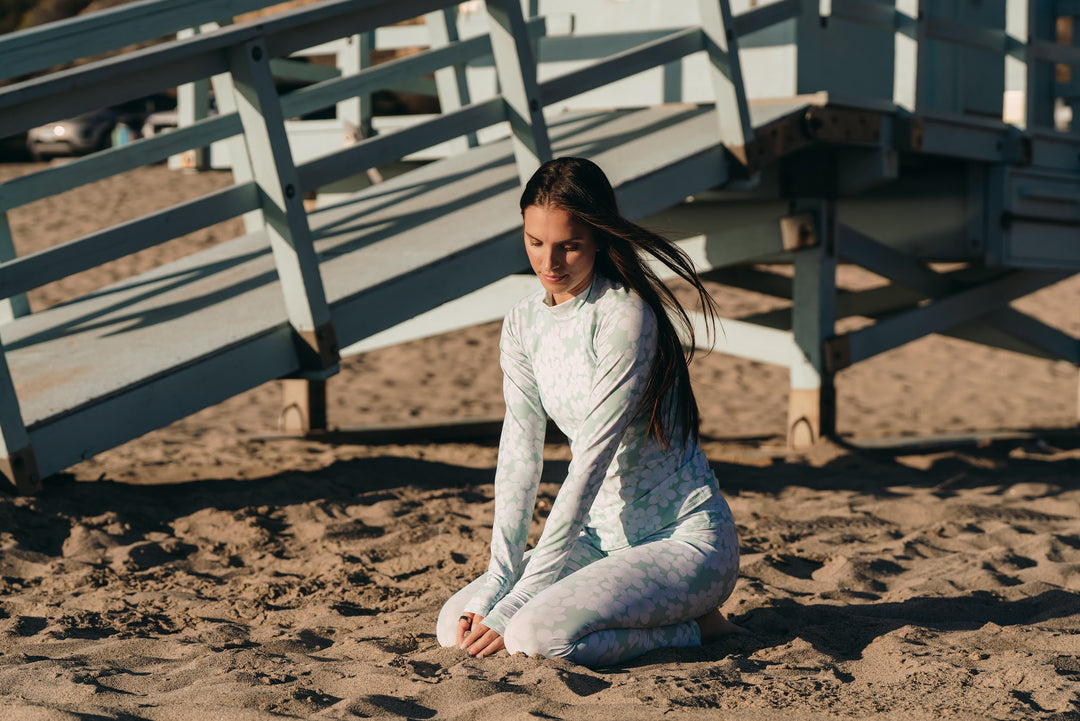 Women's UPF 50+ Sun Protective Swim Leggings - Aloha