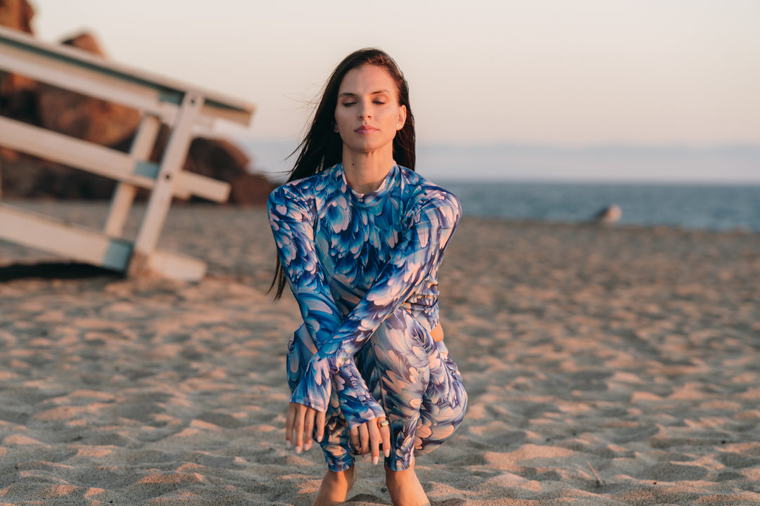 Women's Pullover Raglan-Azure Plume