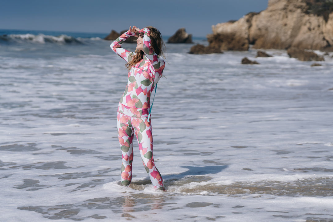 Women's  "Classic" UPF 50+ Sun-protective Full Body Long Swimsuit - Noel