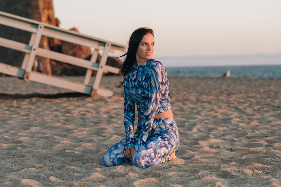 Women's Pullover Raglan-Azure Plume