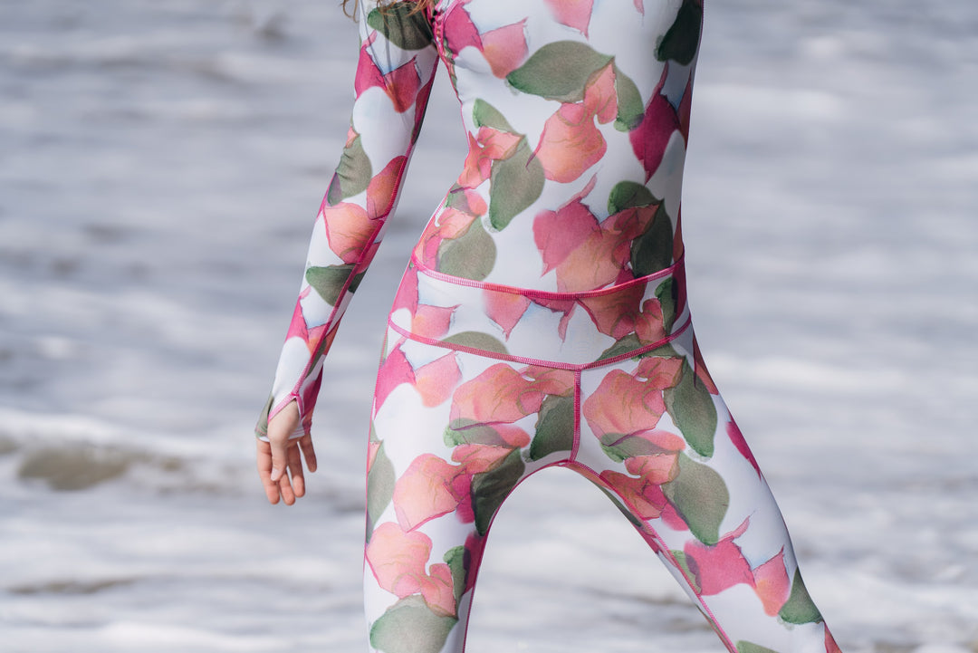 Women's  "Classic" UPF 50+ Sun-protective Full Body Long Swimsuit - Noel