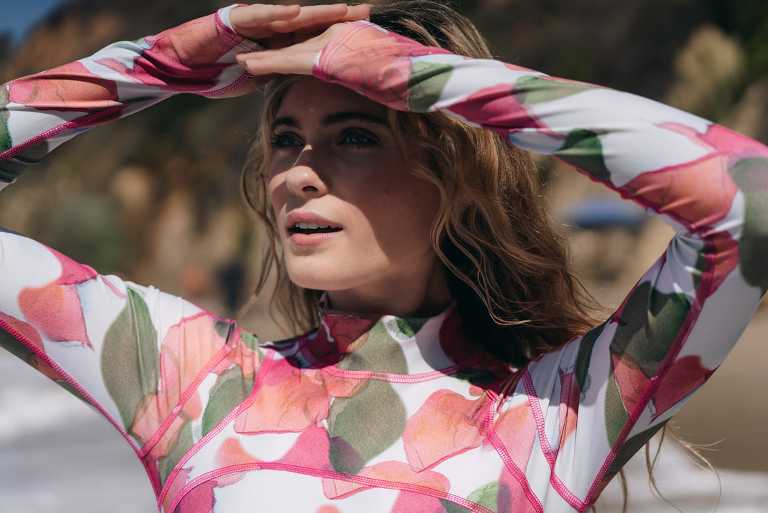 Women's  "Classic" UPF 50+ Sun-protective Full Body Long Swimsuit - Noel