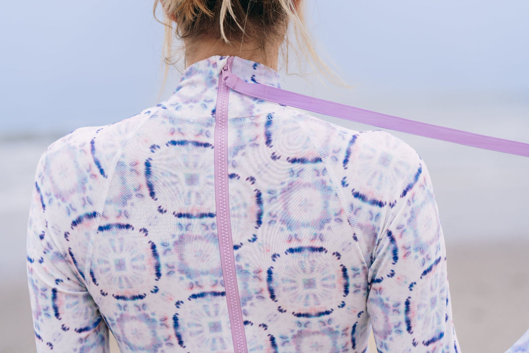 Women's "JOY" UPF 50+ Sun-protective full body swimsuit - Groove Wave