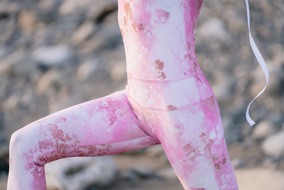 Women's  "Classic" UPF 50+ Sun-protective Full Body Long Swimsuit - Pink Sky