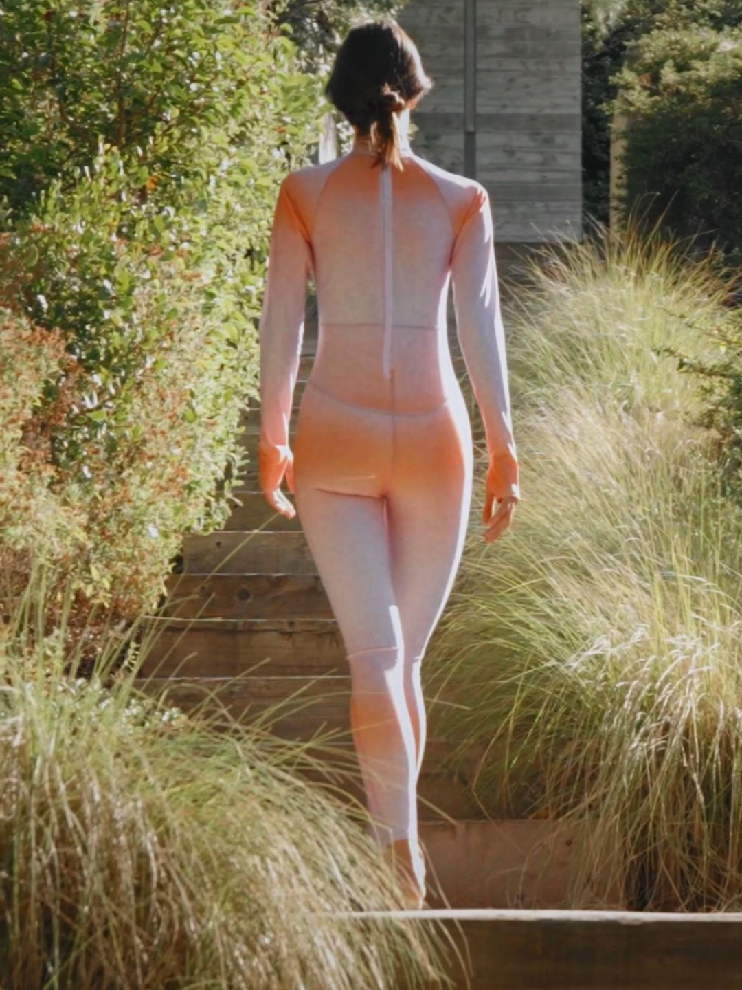 Women's "JOY" UPF 50+ Sun-protective full body swimsuit - Sunset