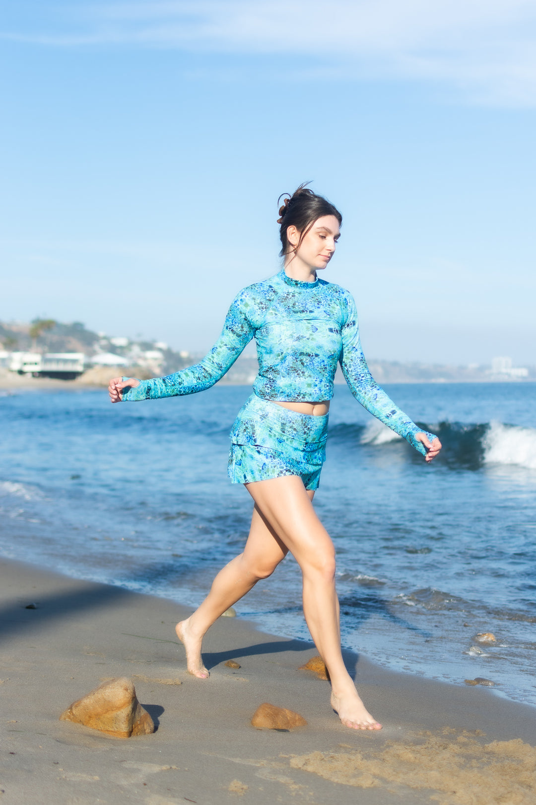 Women's Swim Skort - Deep Sea