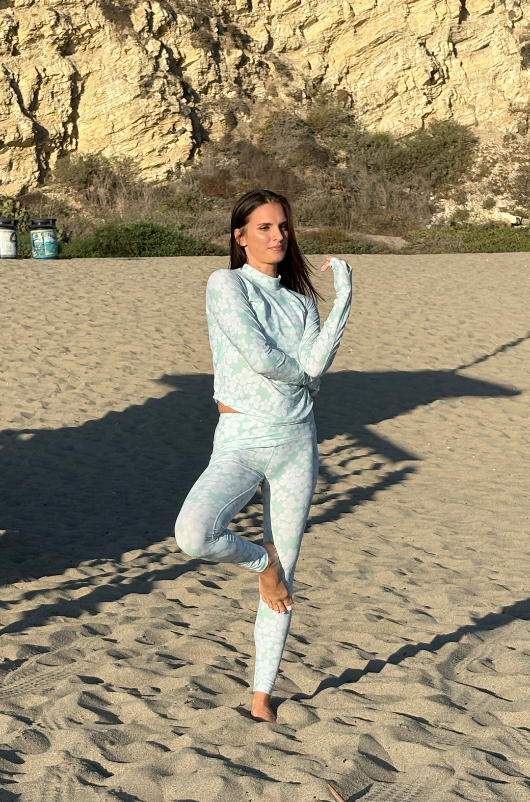 Women's UPF 50+ Sun Protective Swim Leggings - Aloha