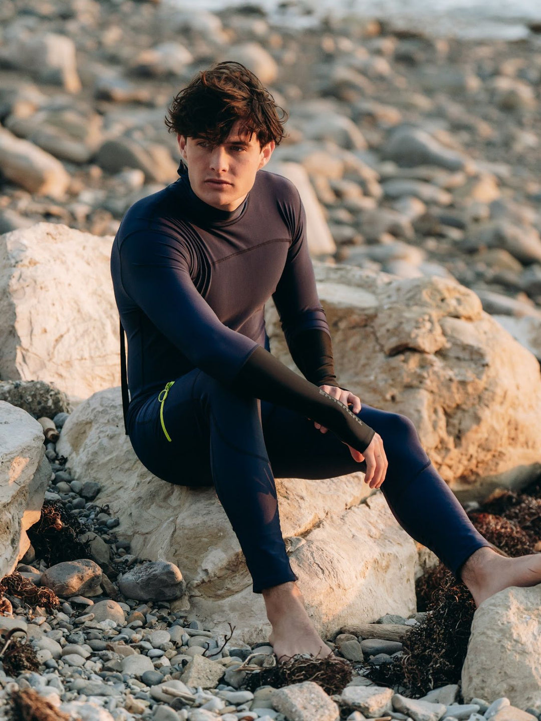 Men's Full-Body UPF 50+ Sun Protective Swimsuit - Navy