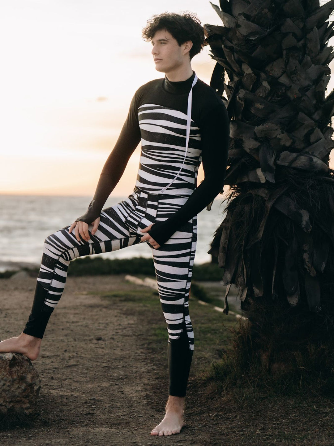 Men's Full-Body UPF 50+ Sun Protective Swimsuit - Banded Sea Snake