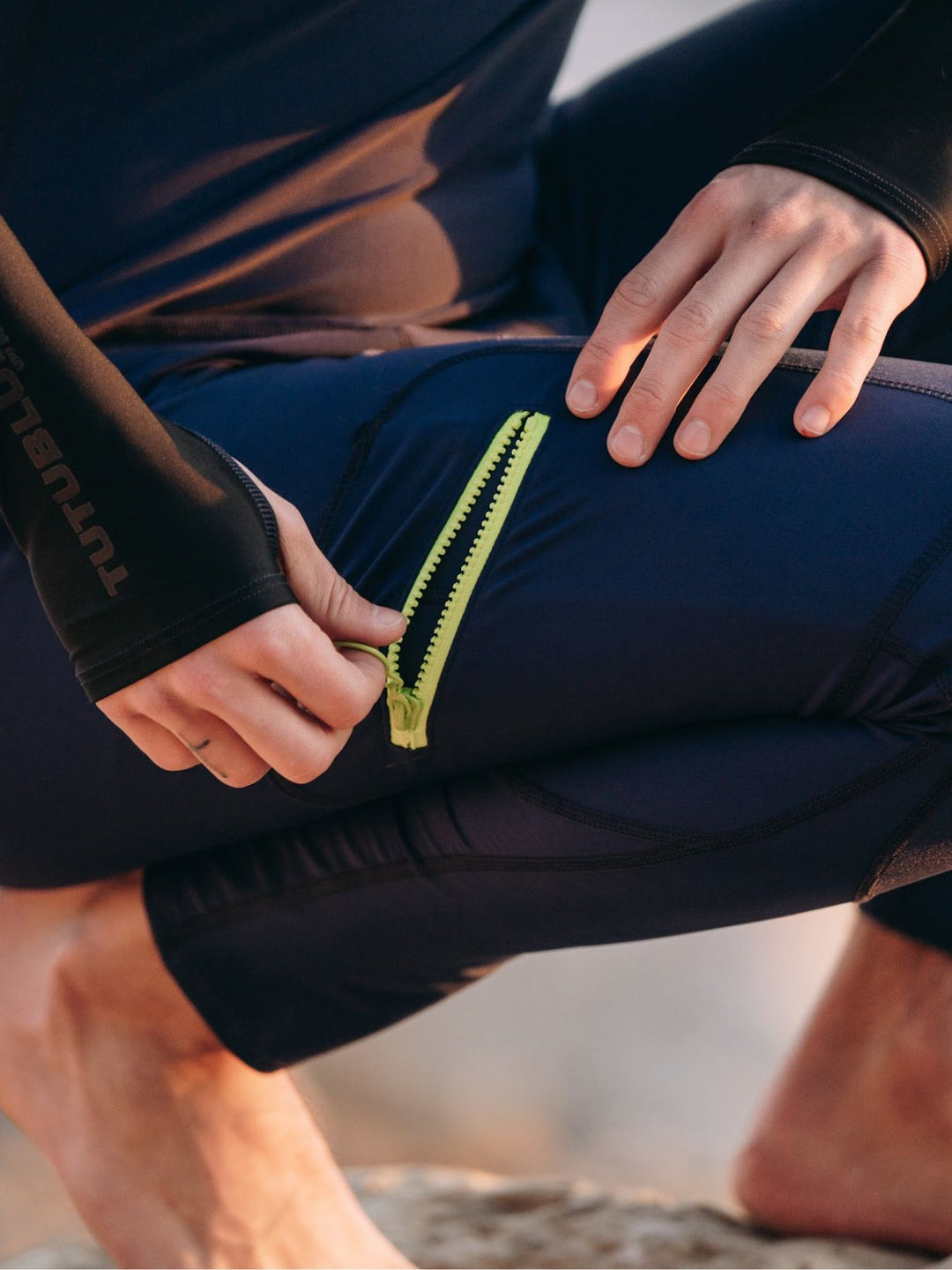 Men's Full-Body UPF 50+ Sun Protective Swimsuit - Navy