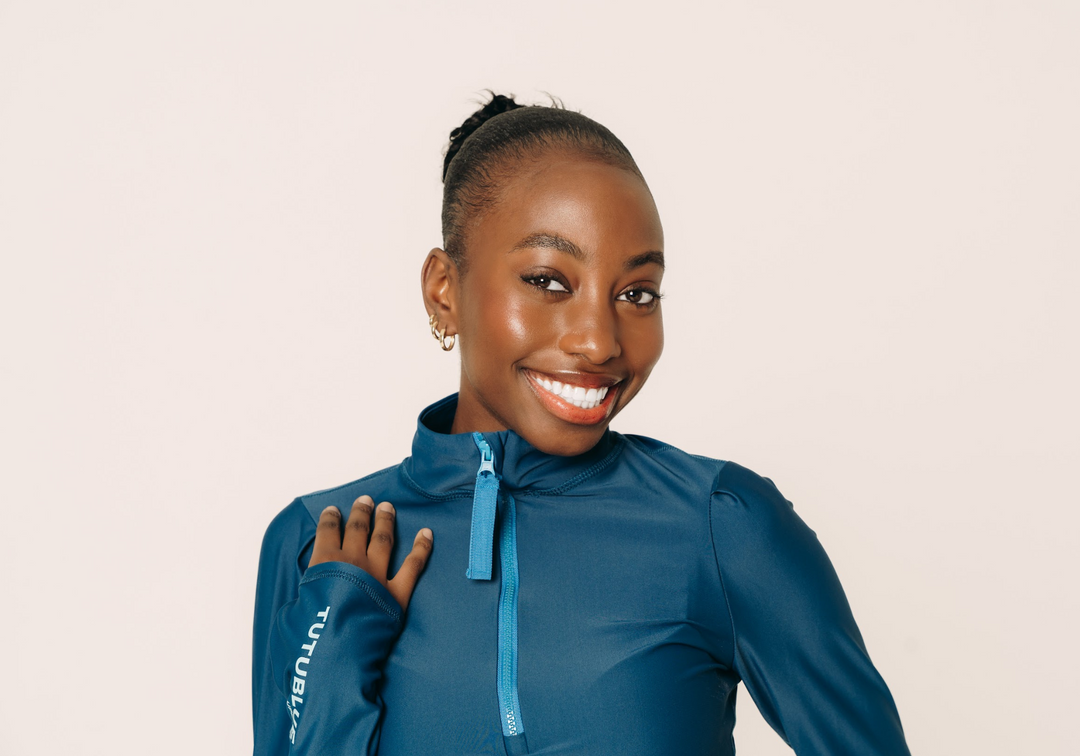 Women's Henley Rash Guard - Teal