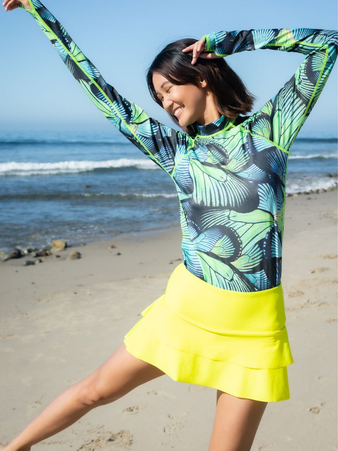 Women's Swim Skort - Citron