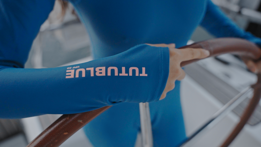 Women's "JOY" UPF 50+ Sun-protective full body swimsuit - Ocean