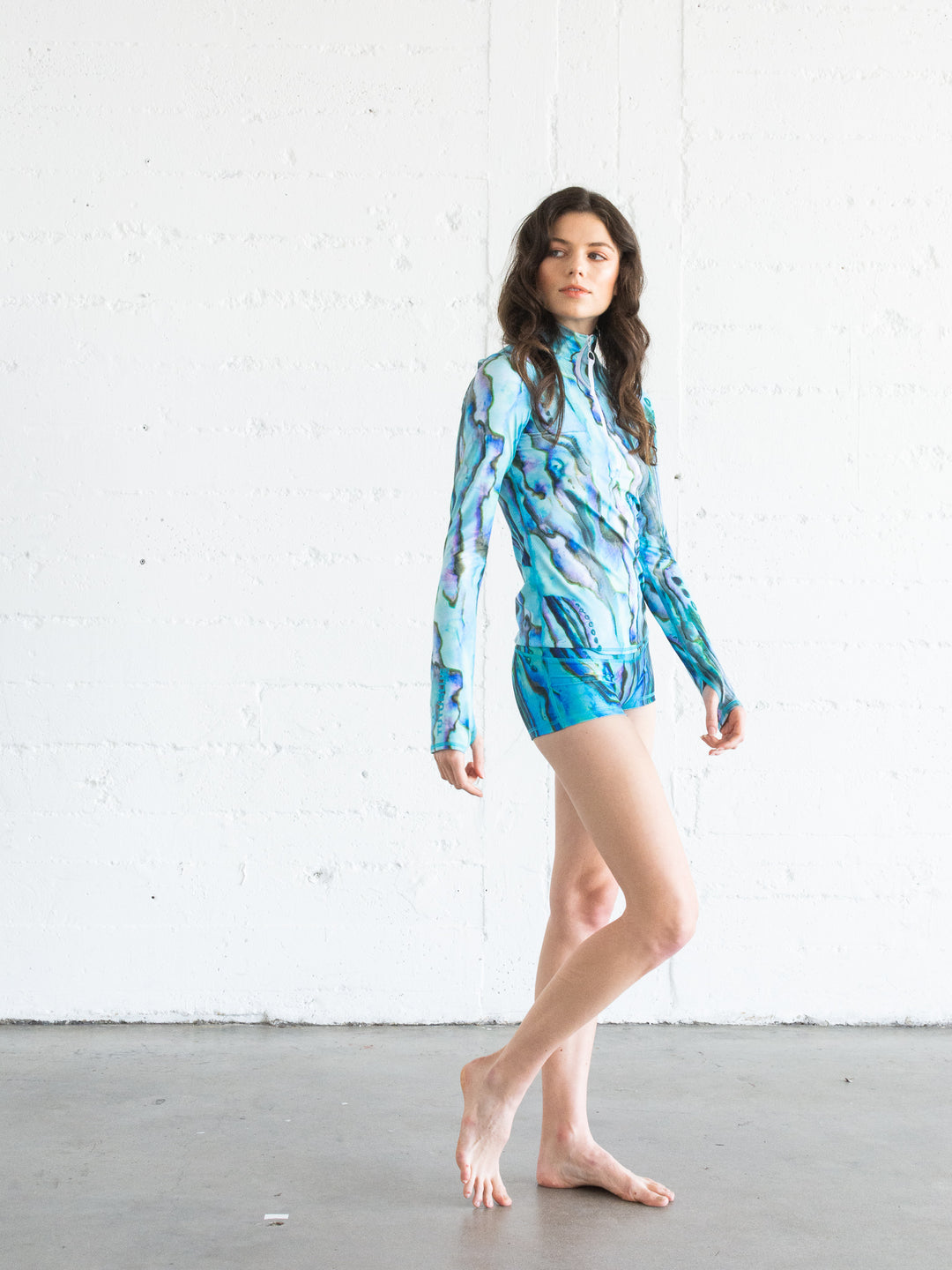 Women's Short Shorts - Blue Abalone