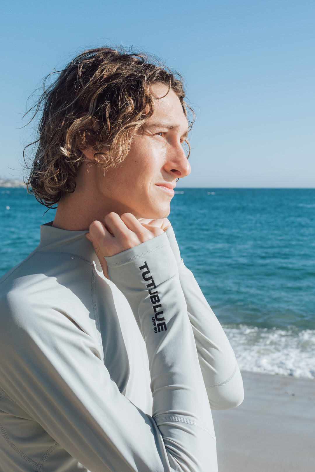 Men's Pullover Rash Guard - Silver