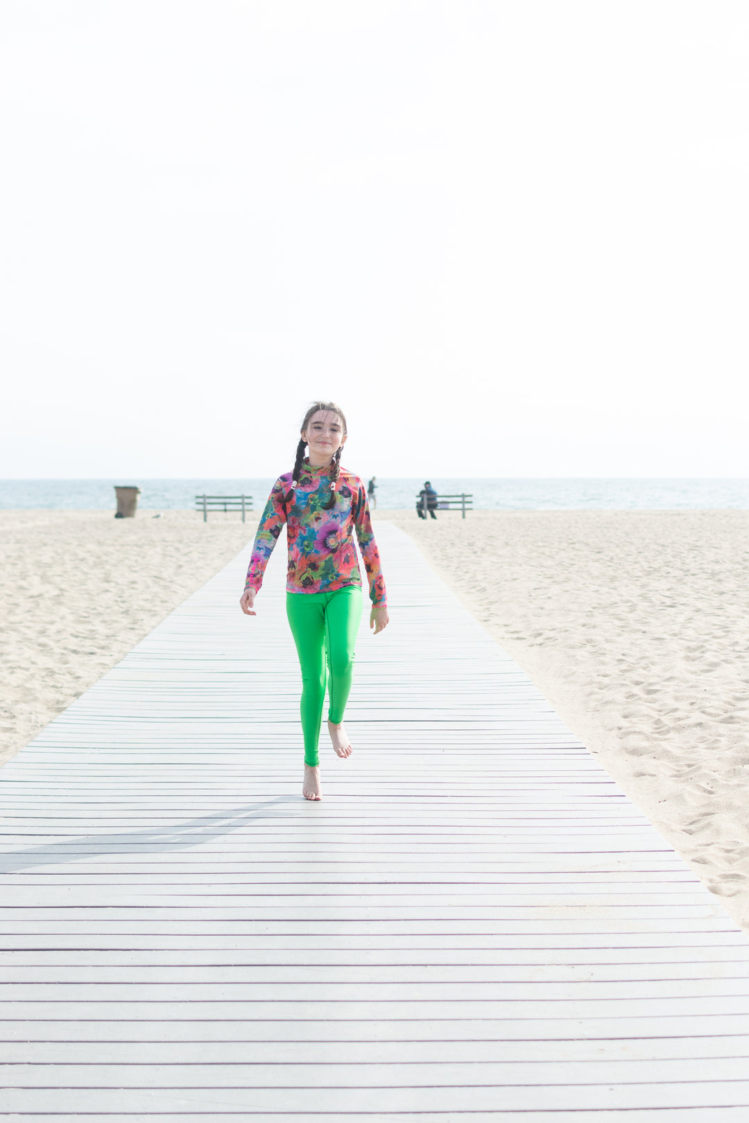 Girl's Swim Leggings - Kelly Green