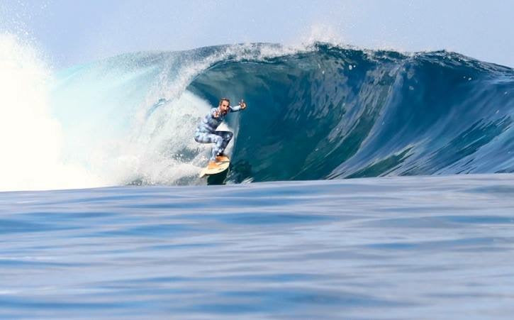 Women's  "Classic" UPF 50+ Sun-protective Full Body Long Swimsuit - Blue Cobra