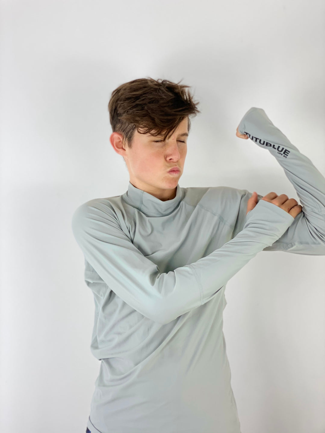 Men's Pullover Rash Guard - Silver