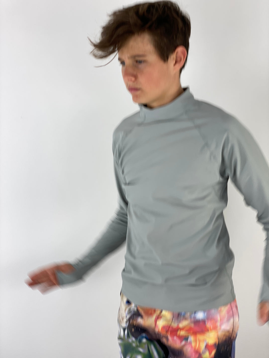Men's Pullover Rash Guard - Silver