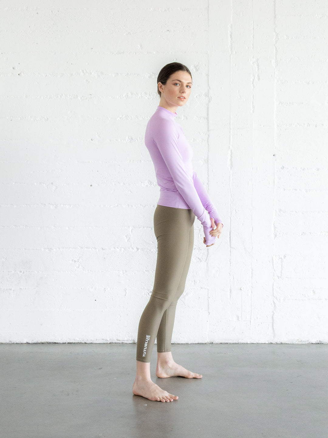 Women's UPF 50+ Sun Protective Swim Leggings - Cappucino