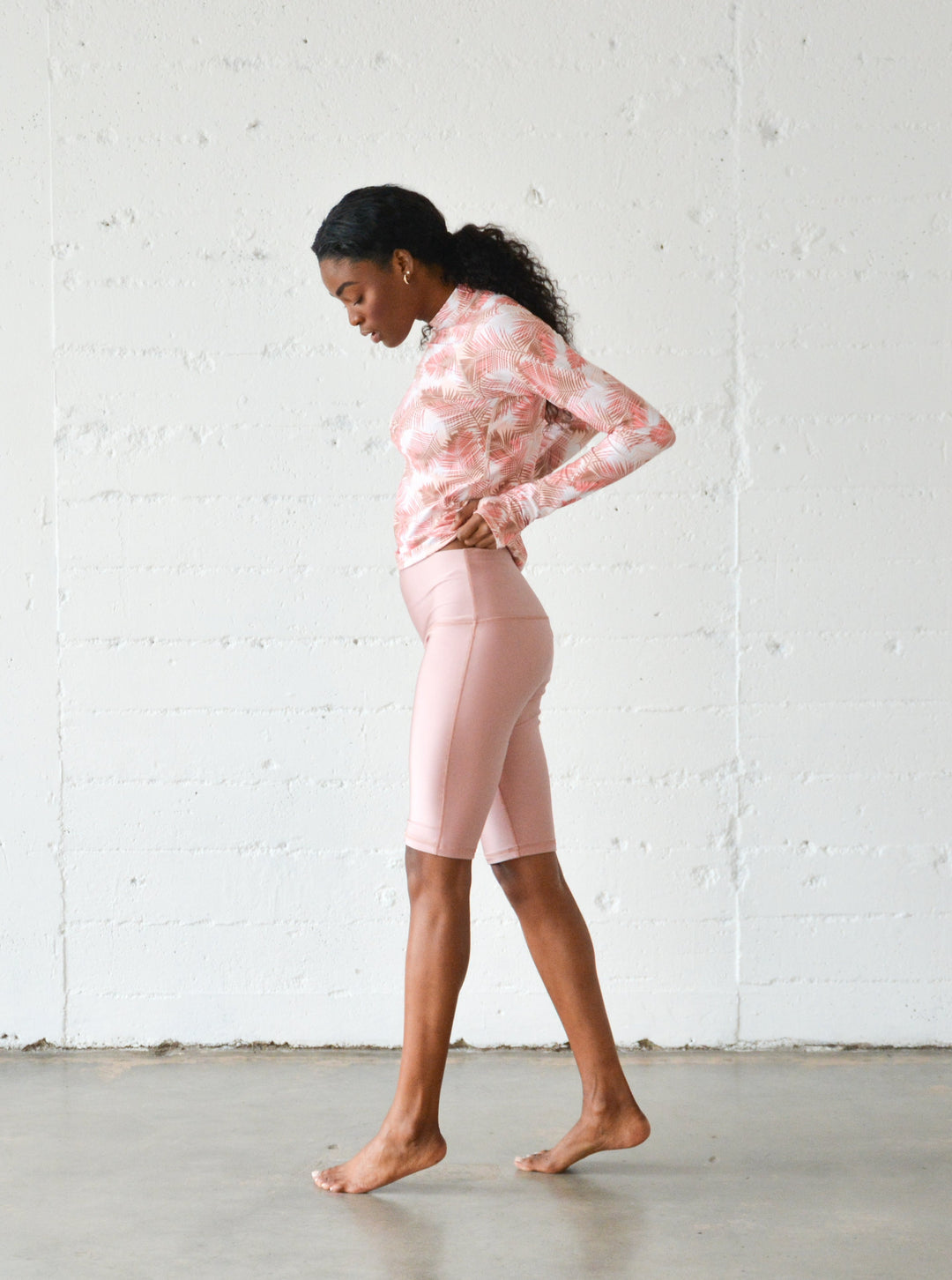 Women's Long Shorts (lined) - Rose