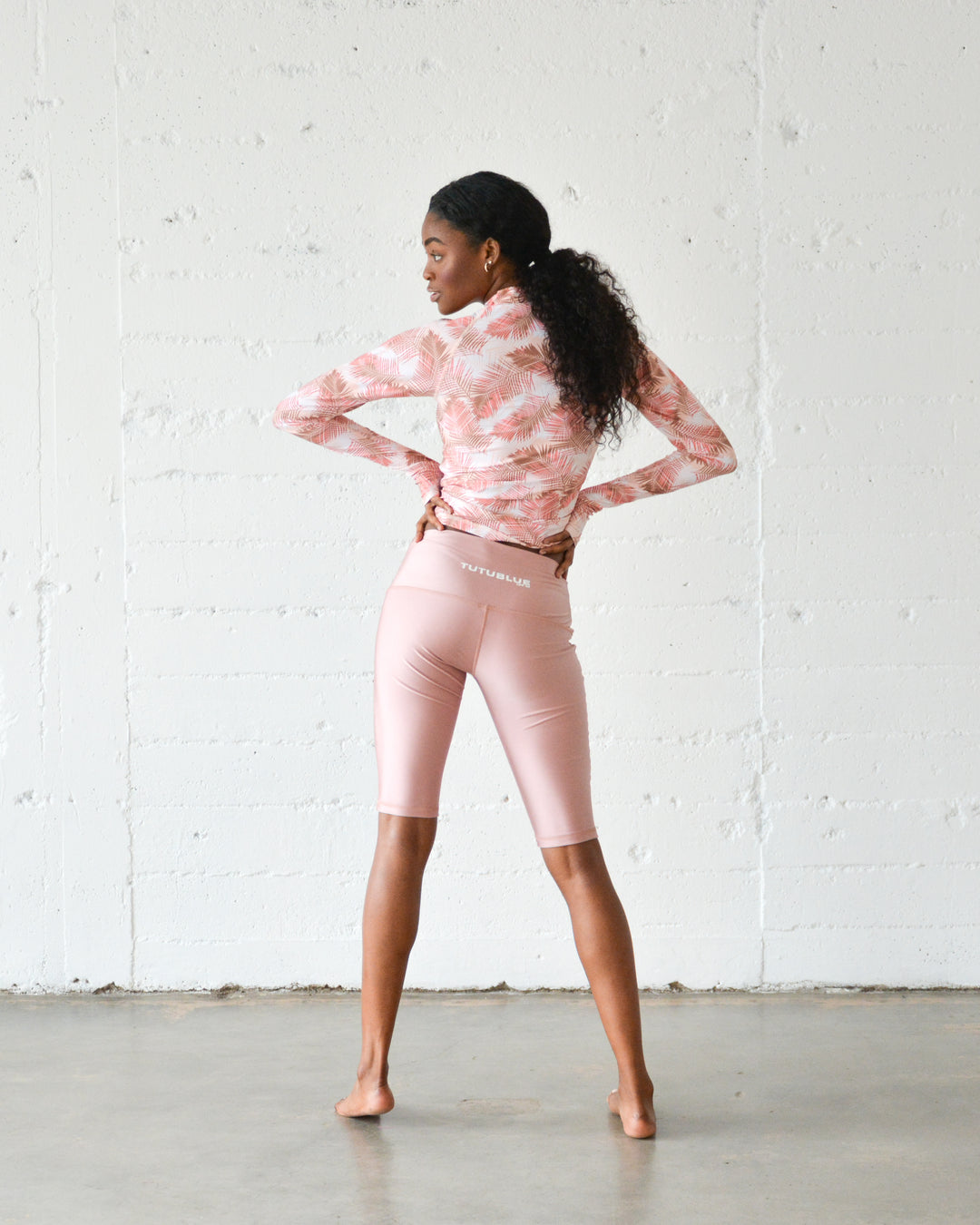 Women's Long Shorts (lined) - Rose