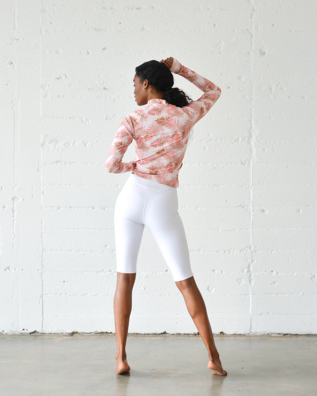 Women's Long Shorts (lined) - White