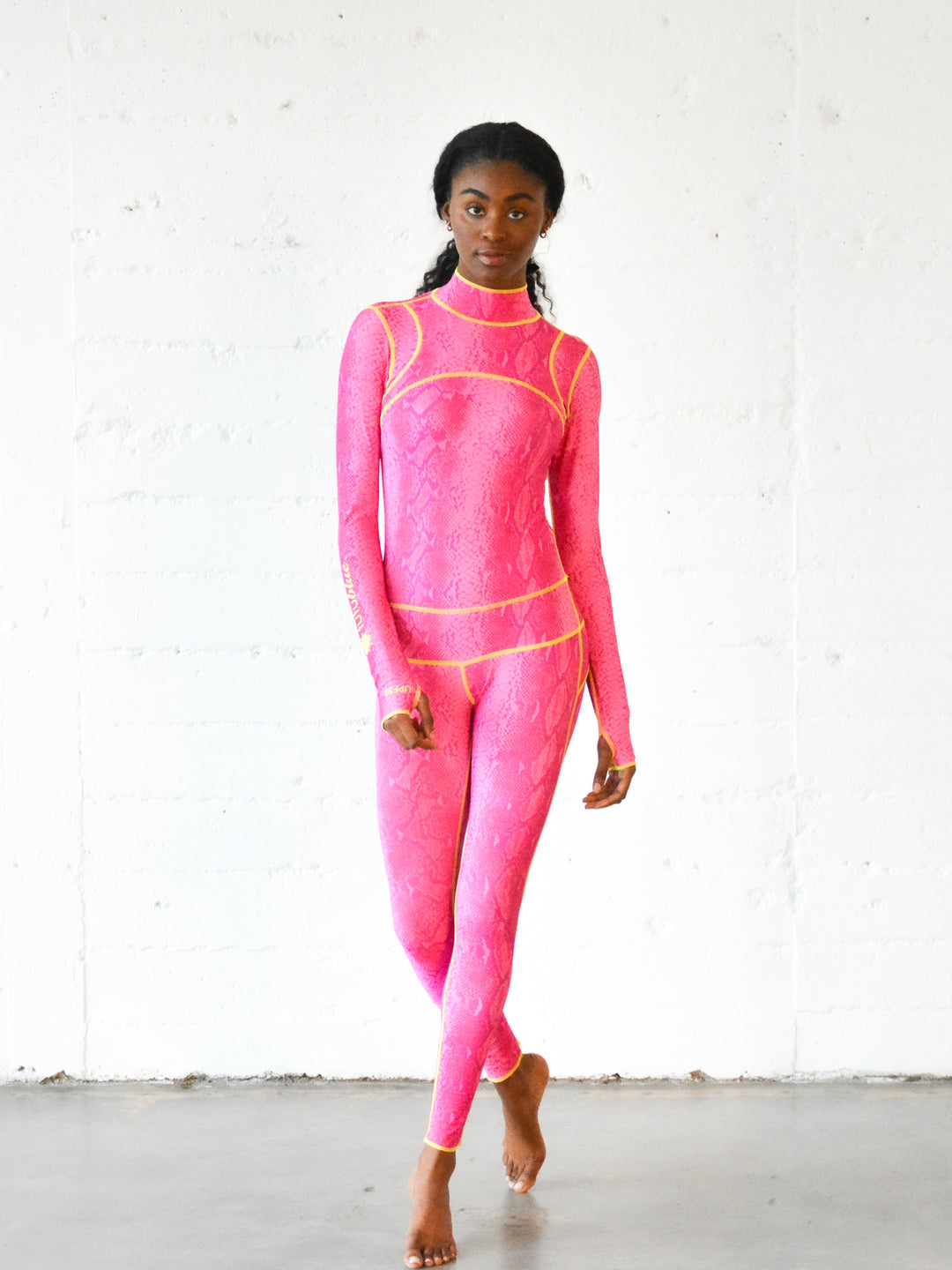 Women's  "Classic" UPF 50+ Sun-protective Full Body Long Swimsuit - In The Pink