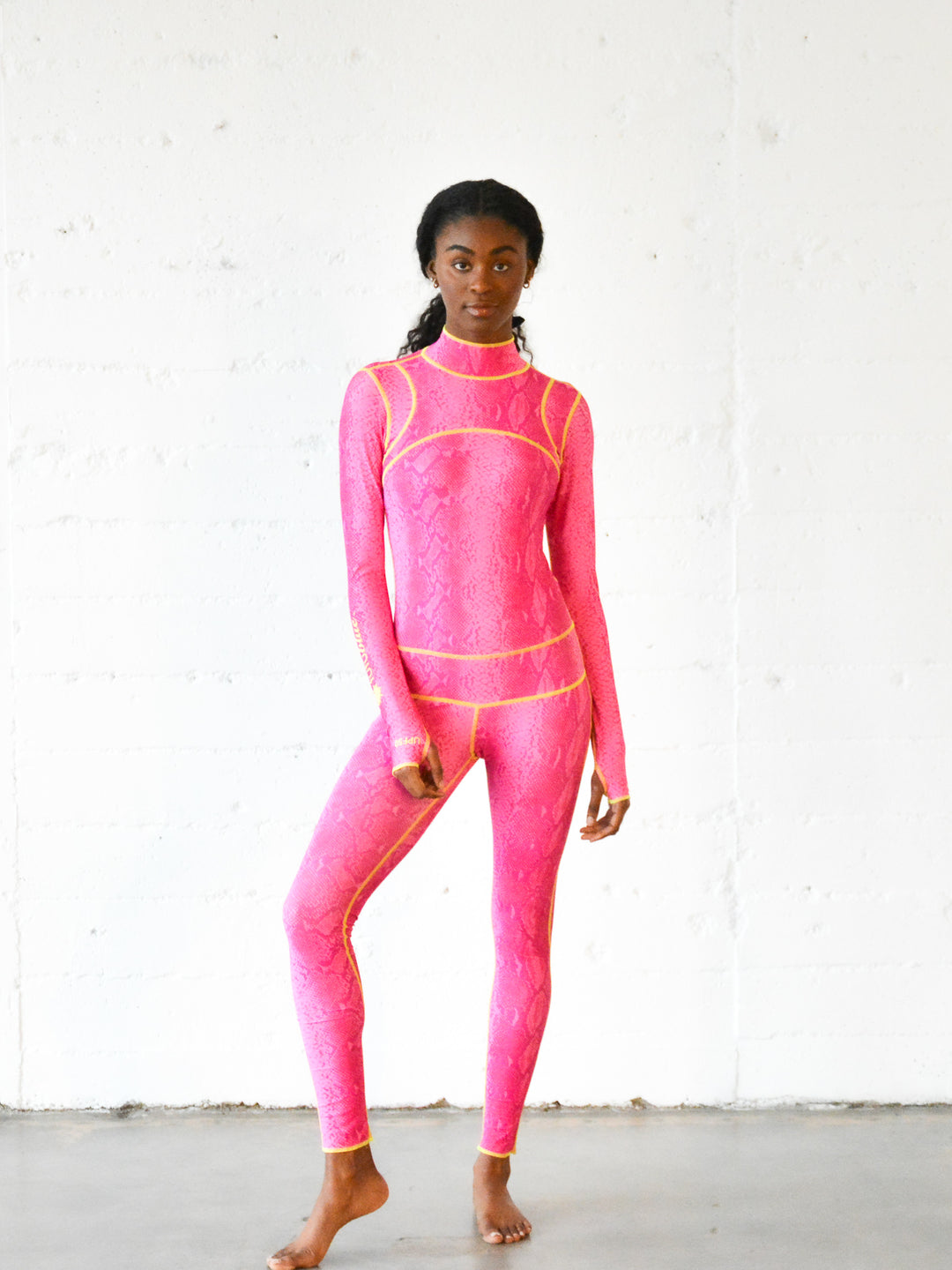 Women's  "Classic" UPF 50+ Sun-protective Full Body Long Swimsuit - In The Pink