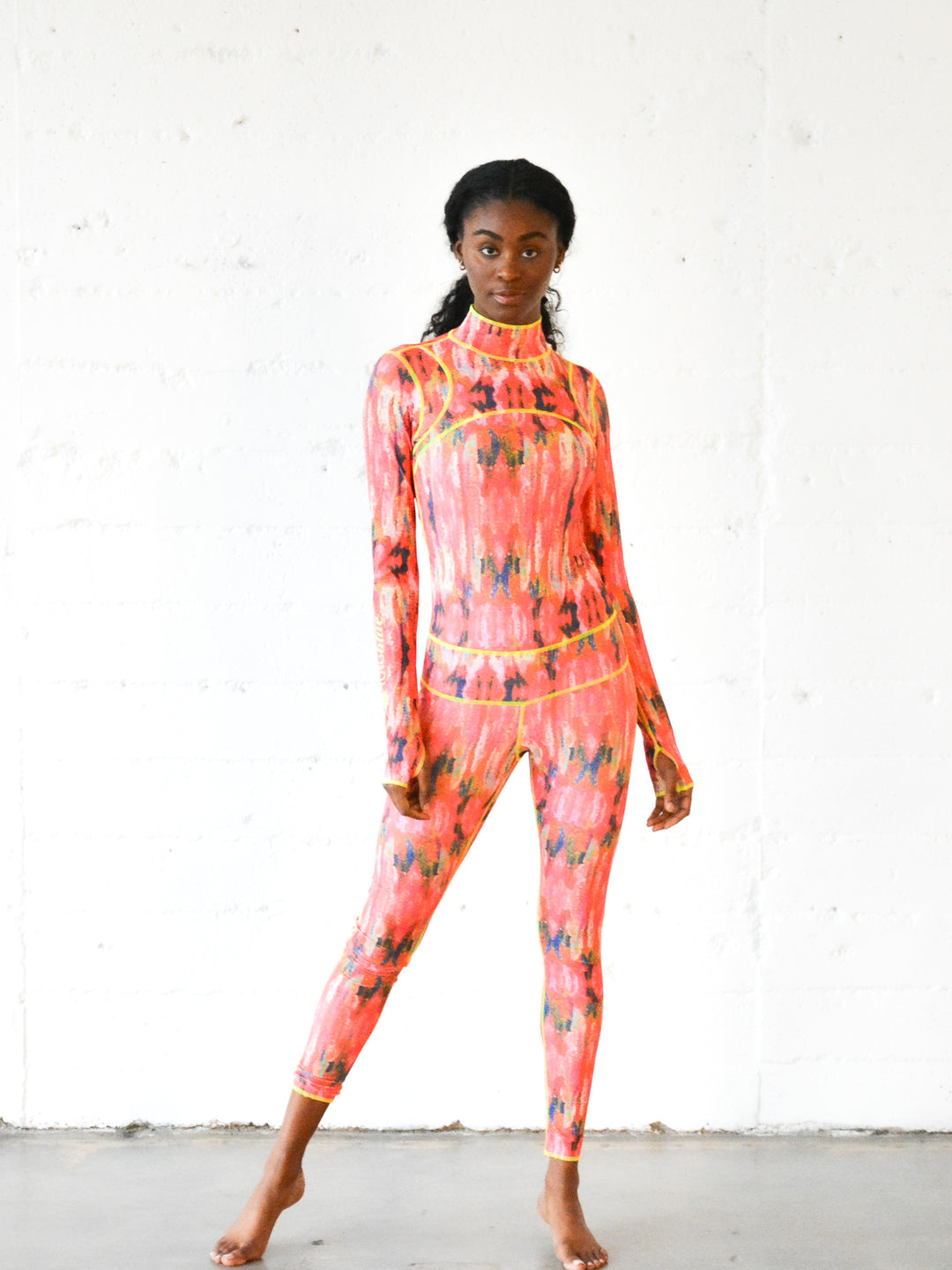 Women’s "Classic" Women’s UPF 50+ Sun Protective Full Body Long Swimsuit - Volcano