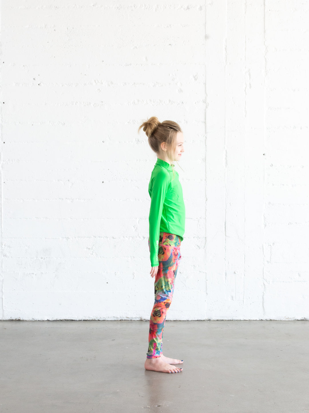 Girl's Swim Leggings - Sea Poppy Pink