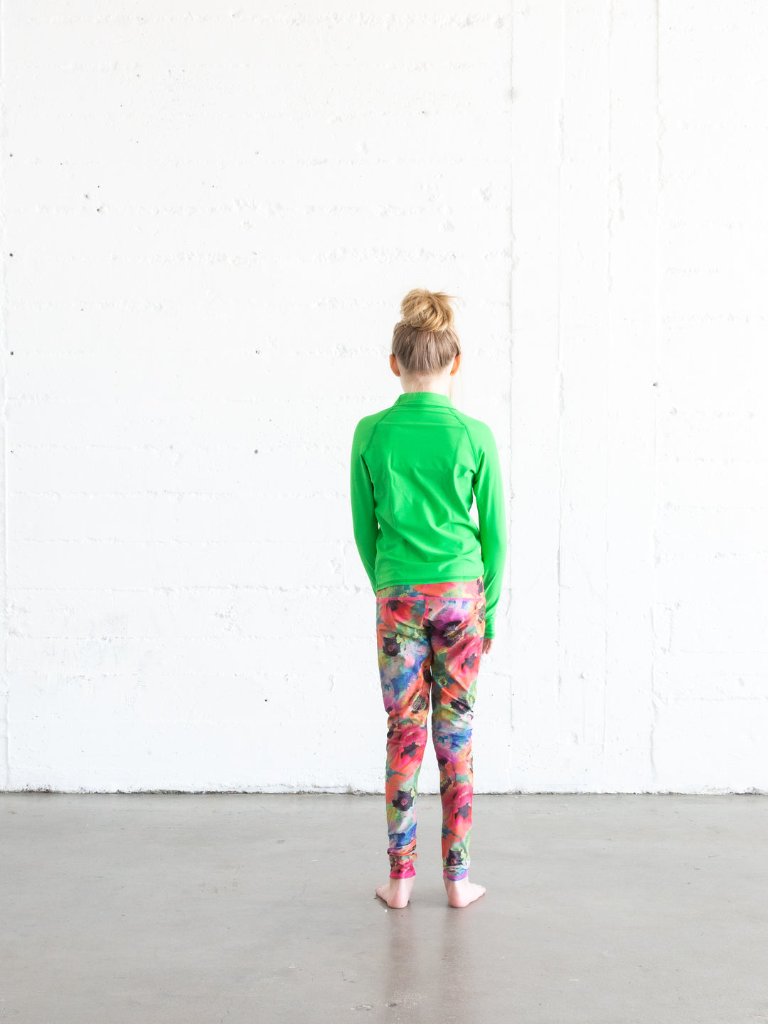 Girl's Swim Leggings - Sea Poppy Pink