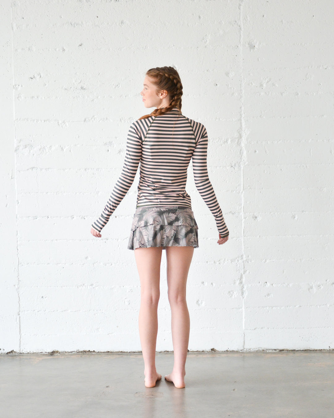 Women's Pullover Raglan - Night Palm Stripe