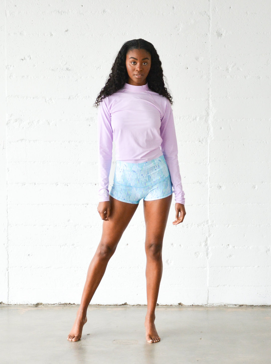 Women's Short Shorts - Blue Mosaic