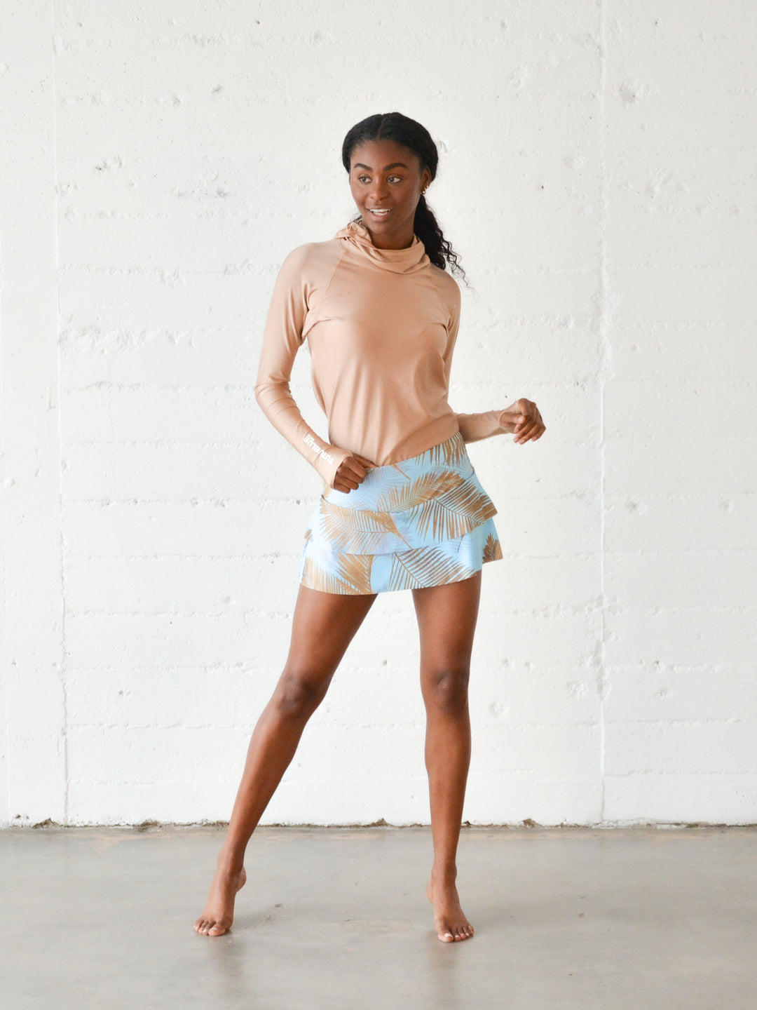 Women's Swim Skort - Misty Palm