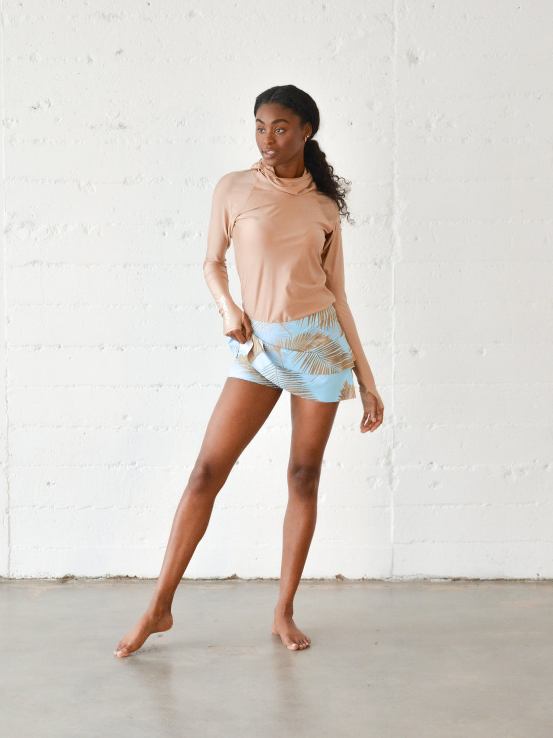 Women's Swim Skort - Misty Palm