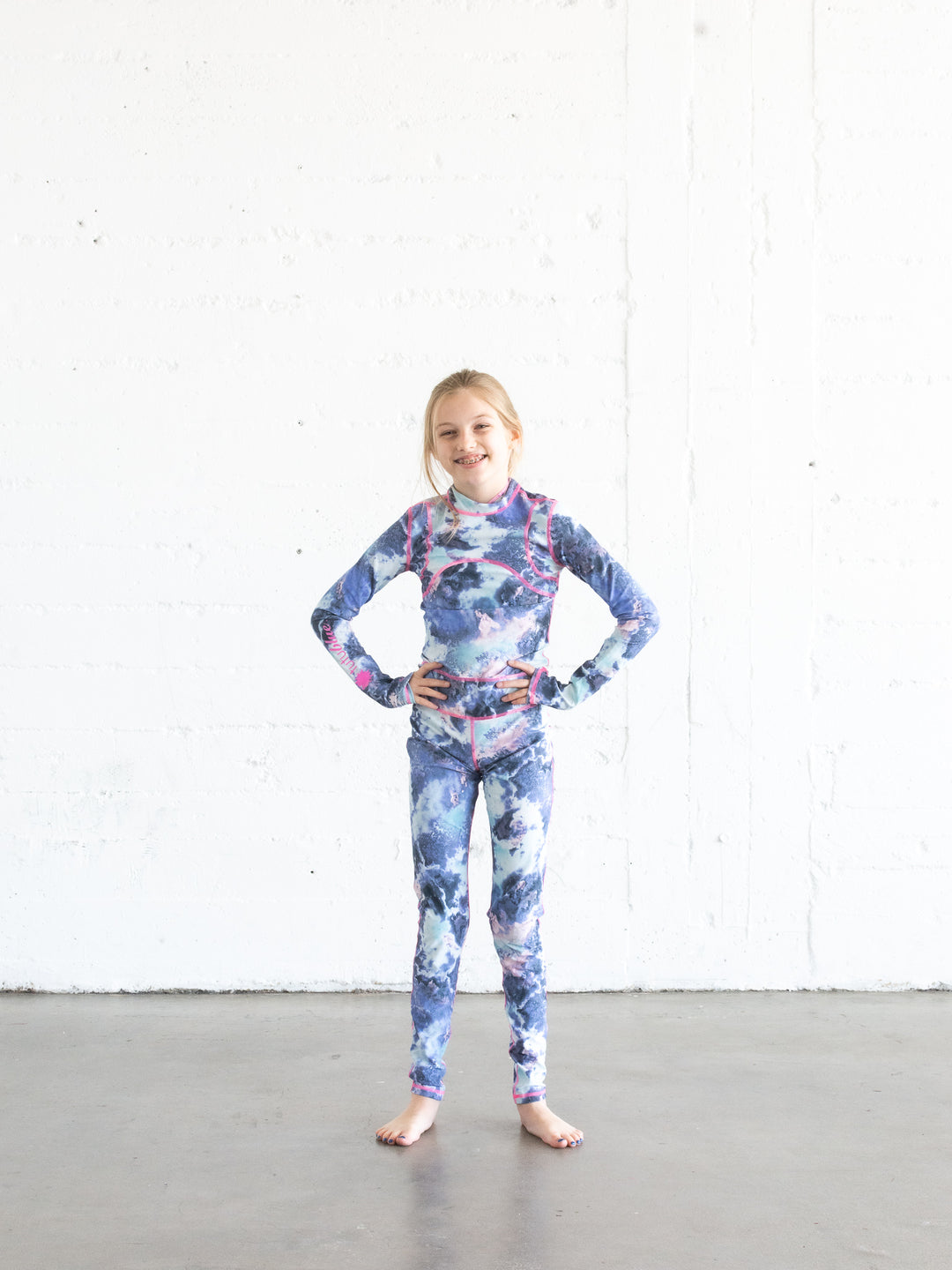 Girl's Long Swimsuit - Stardust